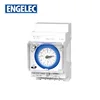 SUL181d Din rail 24 hours analog timer 110-240V time switch 200 hours power storage twin timer relay