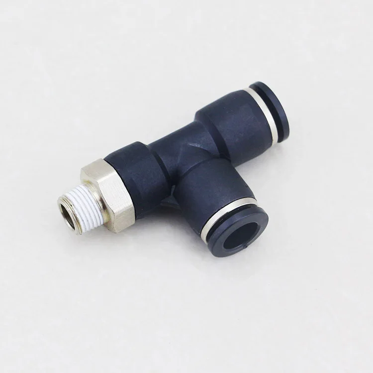 Conector T neumático Tubo de Aire Accesorios de liberación rápida 8 mm de diámetro 12 un.