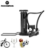 ROCKBROS Cycling Pump Foot Activated Bicycle Bike Floor Pump Portable Tire Universal Schrader& Presta Valve Bicycle Accessories