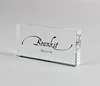 Clear Acrylic Display Print Engraved Logo Block