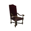 Red Antique Chairs Single For Hotel Living room Lobby Bedroom Hotel Banquet Chair in Gold metal decoration dining chairs with a