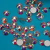 ab color Flat bottom glass crystal rhinestone ,for bags,garment,nair art,phone,shoes and etc