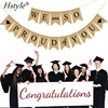Jute Burlap We are So Proud of You Banner 2019 Graduation Themed Party Decoration Photo Booth Backdrop PLB037