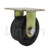 T Groove Iron Rail Wheel 2-4 inch Casters Heavy Duty Industrial Fixed Rigid Wheels
