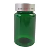 200ml PET plastic pill capsule bottle with pressure seal, solid empty medicine bottle, 100 ml green pharmaceutical plastic