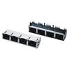 8p8c Shielded Female Connector Media Converter Connectors Jack For Ethernet Switches Rj45 Stacked Jacks