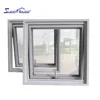 Bahama market hot sale handle type anwing window with double tempered glass