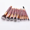 diamond 10 pcs make up brush synthetic hair makeup brushes lmaquiagem cosmetics tools