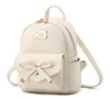Girls Bowknot Cute Leather Backpack Mini Backpack Purse for Women