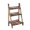 Decorative Rustic Wood 3 Tier Ladder Folding Plant Stand