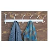 Wall-mounted screwed simple metal frame coat hanger stand