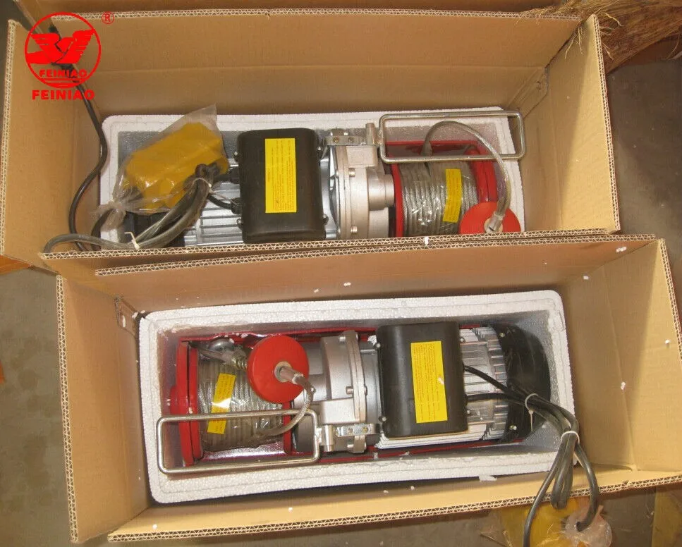 Factory Direct High Quality PA500 Mini Electric Wire Rope Hoist 220v New Co<em></em>ndition High Lifting Capacity Electric Hoist