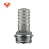 Stainless Steel Pipe Fitting Male Threaded Hex Hose Nipple Connector