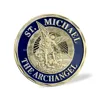 ST Michael Sacrifices Police Officer Honor Integrity Commemorative Challenge Coin custom bronze round shape coins