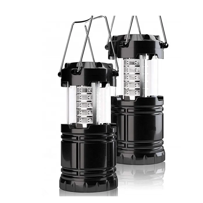 Factory cheap 30LED 145 lumens super bright hanging portable telescopic led camping lantern flashlights powered by AA battery