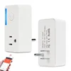 CE RoHS Tuya Smart Home Energy Meter USA Canada 3 Pin Power Plug Alexa 16A Wifi Smart Socket
