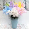 Plastic Soft Rime Grass Artificial Flowers Colorful Rime Plant Leaf decorative flowers for Wedding Decoration