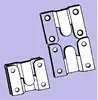 Hardware Heavy Duty Interlocking Flush Mount Z Clip Bracket for Headboards, Picture Frames