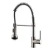 High Quality LED Faucets Stainless Steel Single Handle Pull Down Kitchen Sink Faucet