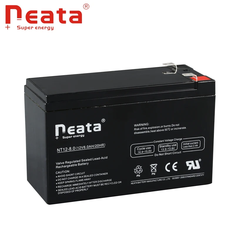 Neata Ups Battery 12v 8ah For Flashing Light Electric Bike Buy 12v