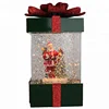 Wholesale Illuminated Polyresin Santa Claus Water Spinning Christmas decoration unique snow globe