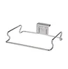 Amazon hot selling garbage bag hanging stand silver kitchen towel holder rack over cabinet