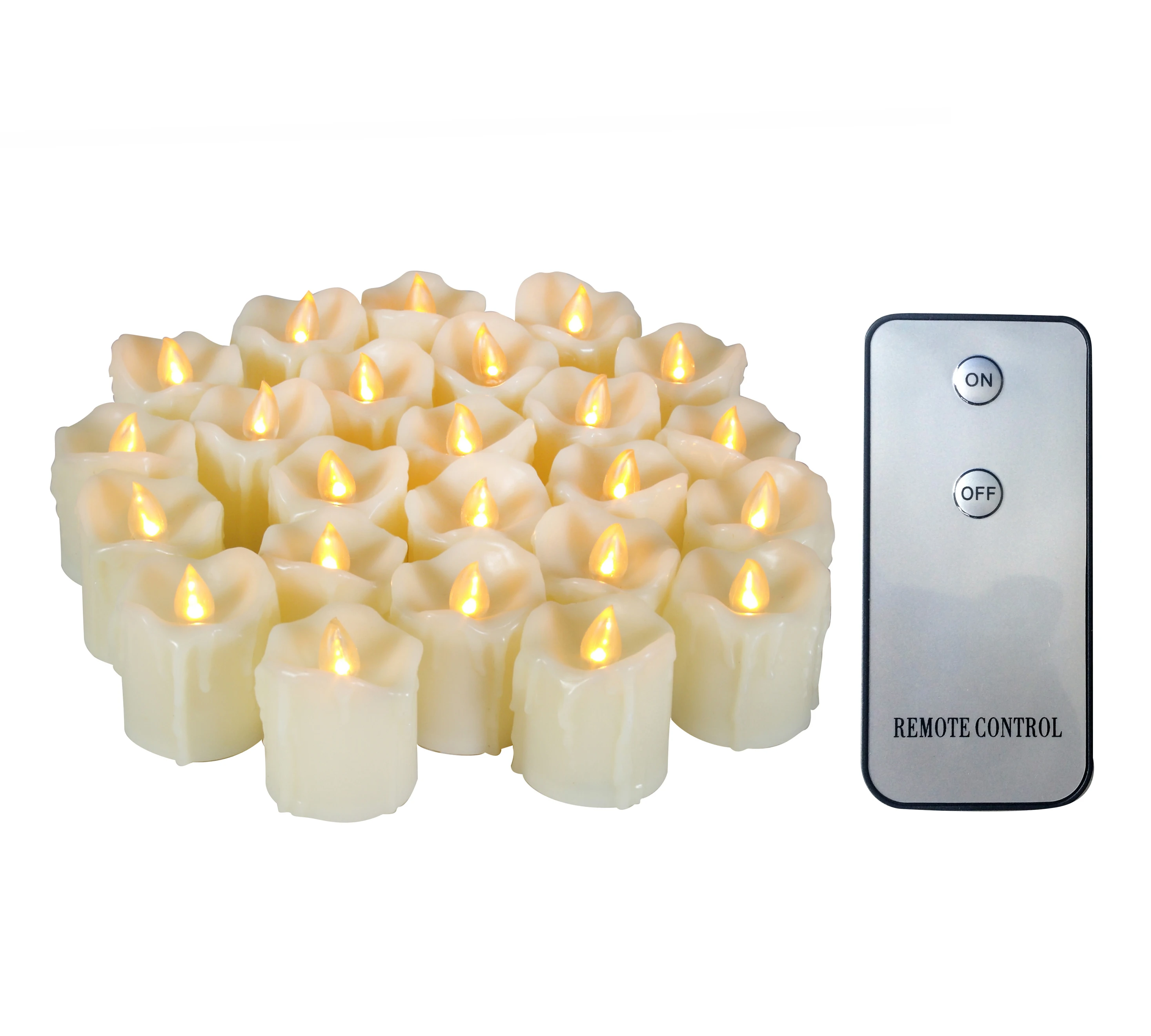 Custom Flameless Plastic LED Tealight Candles with Remote for Hotel Bar