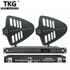 TKG 500-950Mhz 8 Channel System 8 Sets Directional splitter antenna Amplifer Wireless microphone mic Antenna Distribution system