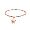 Stainless Steel Bracelet Rose Gold Diamond High Heel Shoes star crown pineapple Charms Pendant Adjustable Bracelets