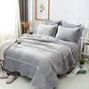 good quality luxury classic 1ply customize flannel blanket embossed bedcover set