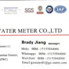 Plastic material liquid type single jet water meter