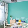 High quality pure solid color vinyl wallpaper Robin egg blue wallpaper wall covering home decoration
