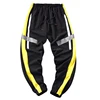 Bulk new design windbreaker tapered reflective track pants
