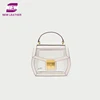 Trendy summer clear transparent TPU fashion hand bags lady leather small shoulder bag