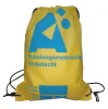 Reusable pp tote non-woven pocket drawstring bag