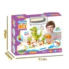 Creative Portable Box Build &Design 3D Mosaic Puzzle Pegboard Set Button Art Toy