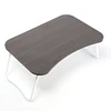 Modern Standard wooden desktop simple design computer table Adjustable Folding Laptop Stand Table Black laptop leg stand