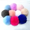 Removable Faux rabbit Fur Fluffy Ball plush Fur Hat Pom Pom With Pin For DIY Hat Bags gloves Scarves Accessories
