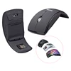 Rubber Computer Mouse Foldable Arc Optical Folding Wireless Mouse