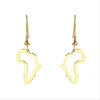fast selling products in Africa ,gold plated stainless steel hook hollow Africa earrings