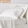 high quality hotel bedlinen plain bed sheet set