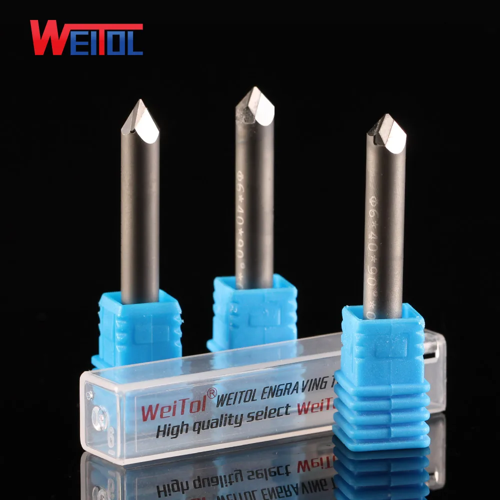 Weitol Cnc Router Bit Diamond Multiple Engraving Bit Pcd Diamond Stone