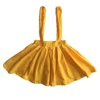 Multi Colors Available Toddler Girls Plain Yellow Skirt Summer Baby Boutique Suspender Skirt For Kids