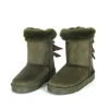 Factory Price Custom OEM Snow Boots Bow Decoration Elastic Band Opening Ladies Snow Boots Shoes
