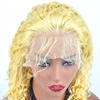 Customize 613 colour deep curly lace front high quality indian human hair wigs wholesale price