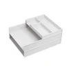 2019 Stackable Office And School Customized Plastic Grey Desk Organizer Set Desktop 2 Layer Document Tray