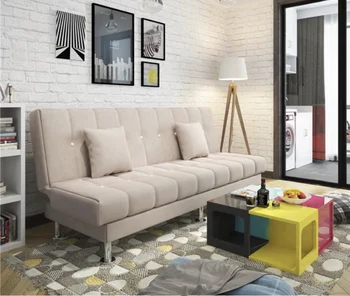 Memory Foam Velvet Fabric Futon Sofa Bed Couch Foldable Winged