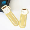 Wholesale Custom Personalized cup logo gold Metal Bookmarks with your own design