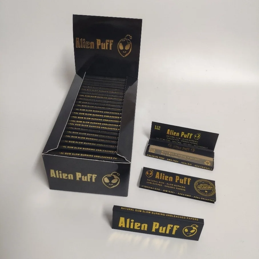 rolling paper 1 box of 50 booklets King size natural gum slow burn unbleached