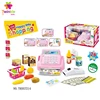 Shopping play set cash register toy play money with sound and light